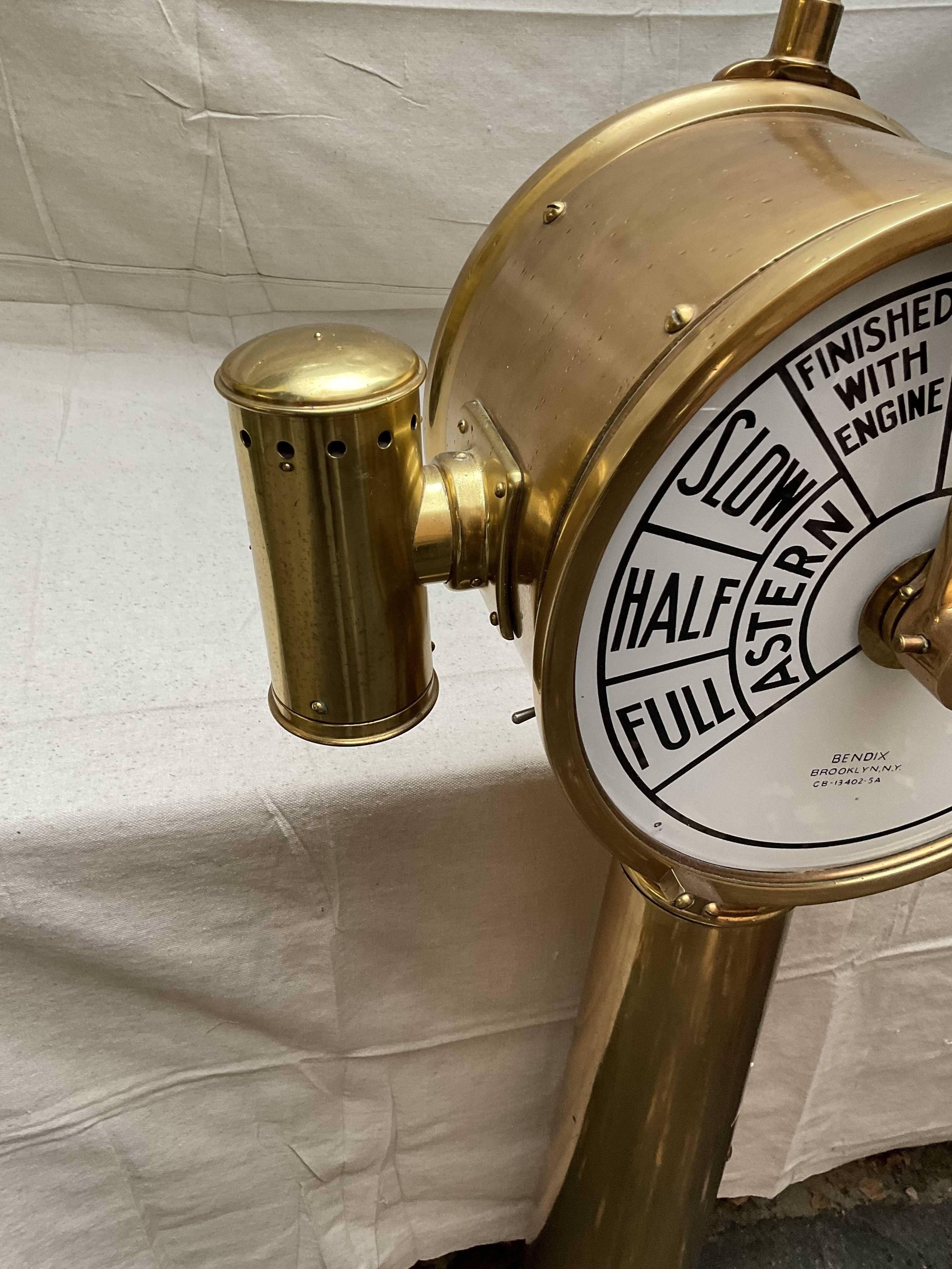 Mid-20th Century Ships Telegraph By Bendix