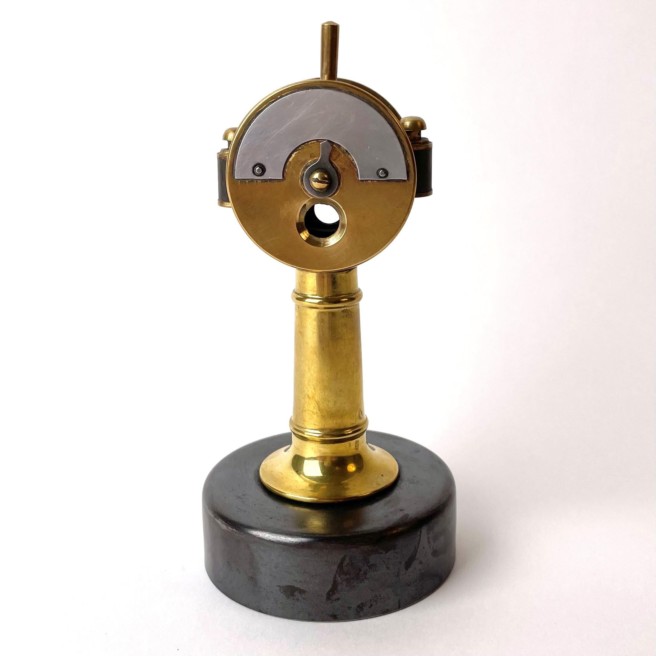 Rare and funny Ships Telegraph Cigar Cutter from Elzit, Geramny in early 20th Century. The cigar cutter is made in brass and chrome and it works.

Wear consistent with age and use.