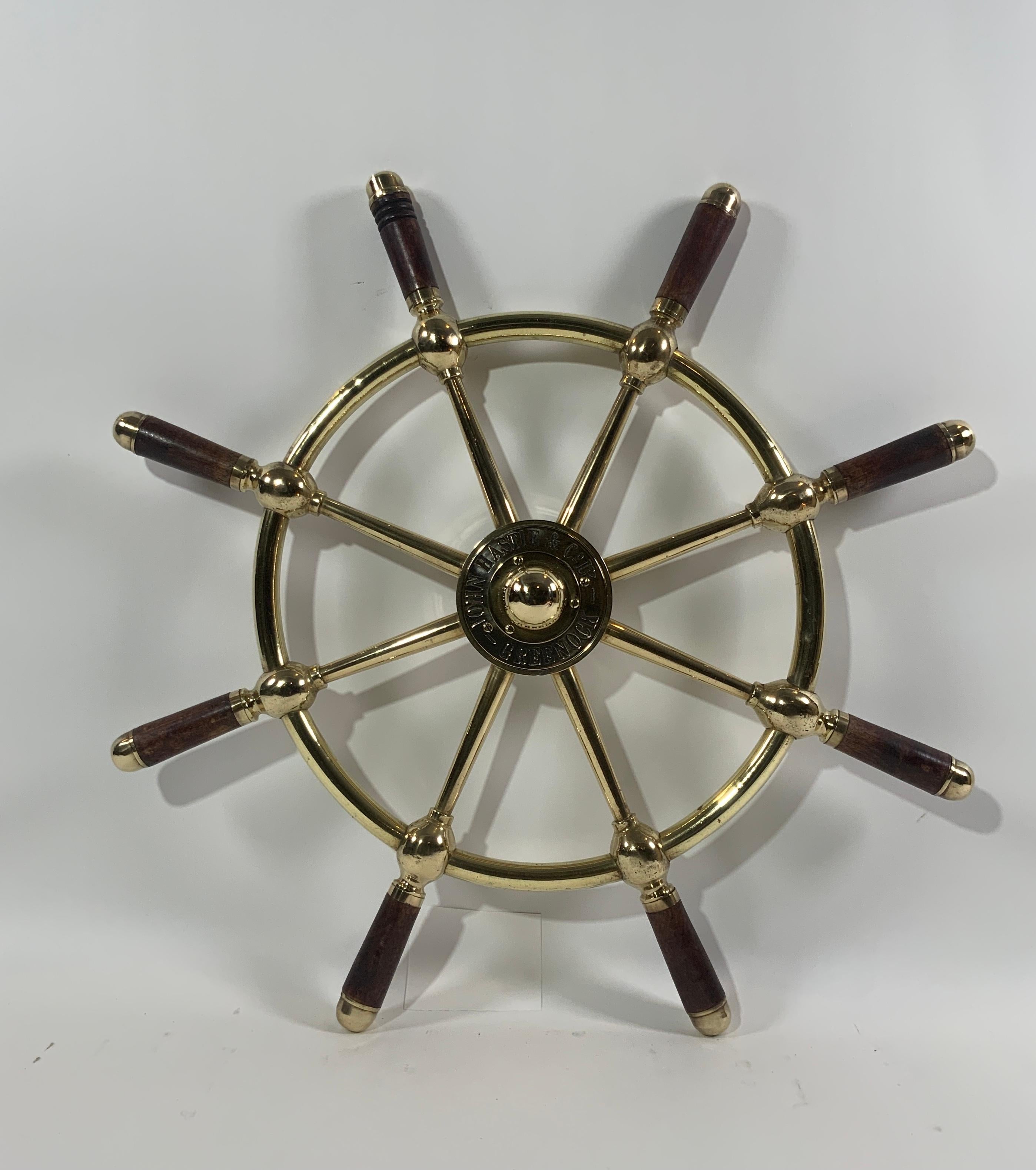 North American Ships Wheel by John Hastie of Greenock For Sale