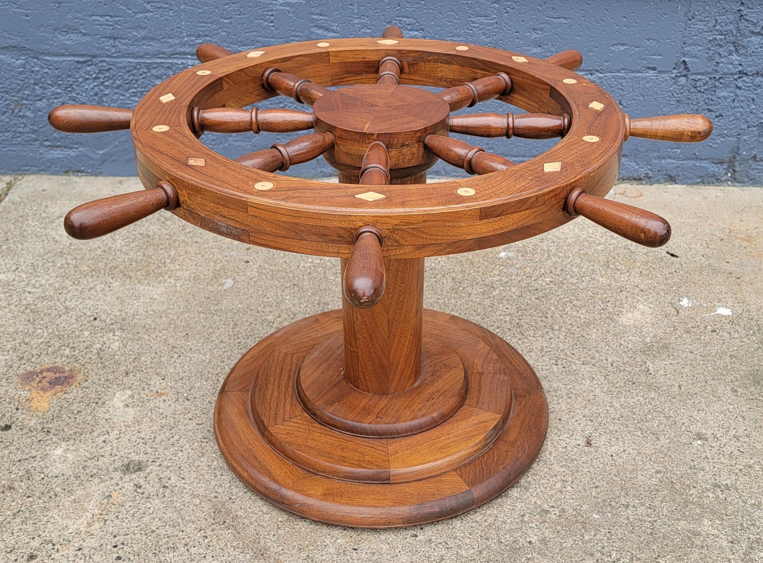 ship wheel table