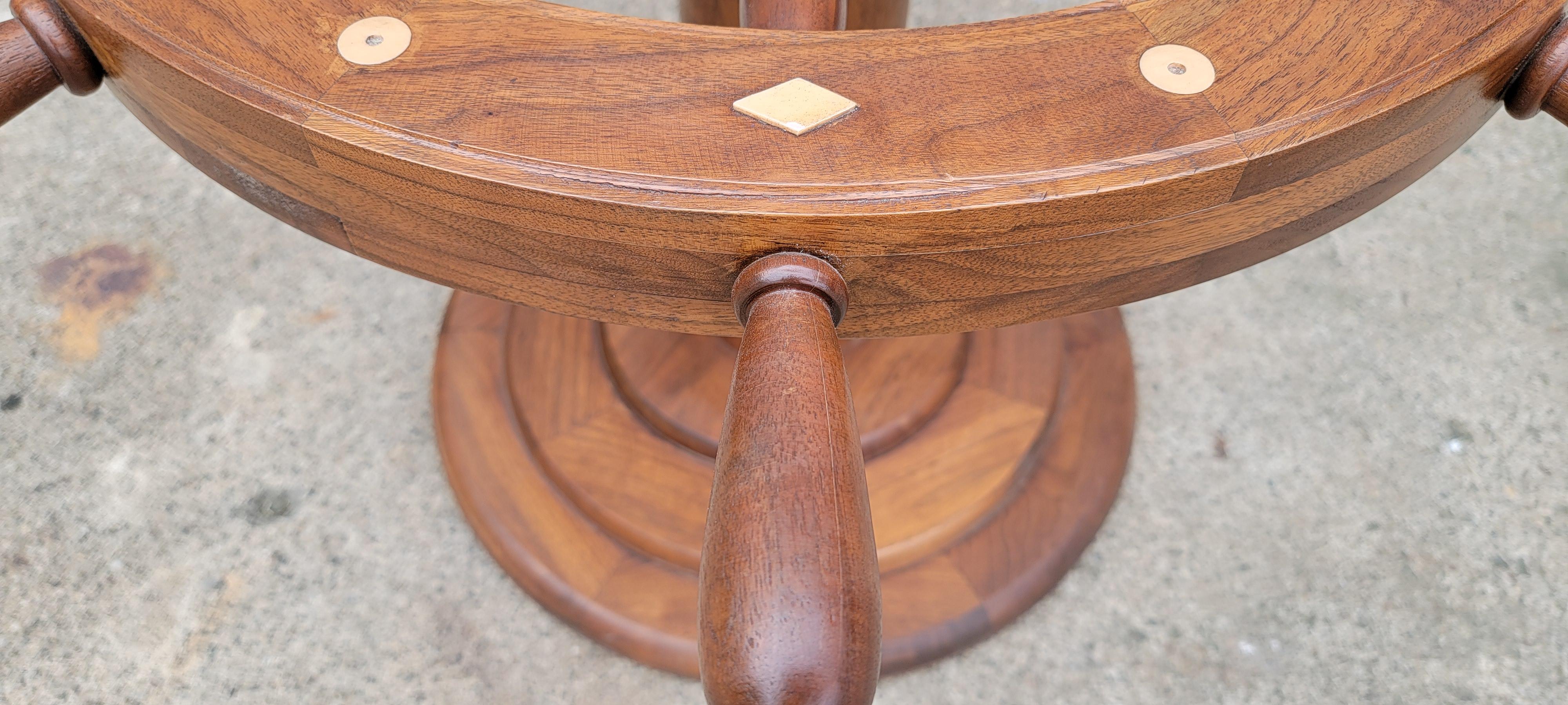 Ships Wheel Coffee or Side Table In Good Condition In Fulton, CA