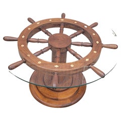Ships Wheel Coffee or Side Table