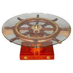 Ships Wheel Coffee Table
