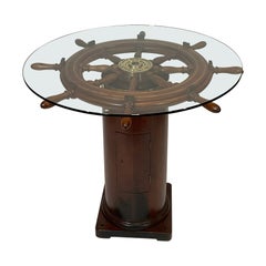 Ships Wheel Pub Table, Circa 1940