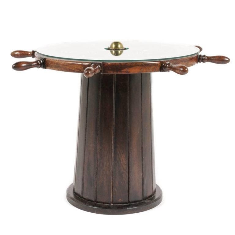 Ship's Wheel Table at 1stdibs