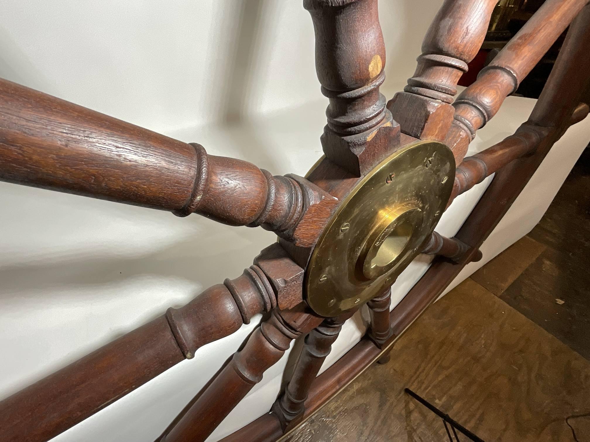 Ships Wheel that is Six Feet Round For Sale 1