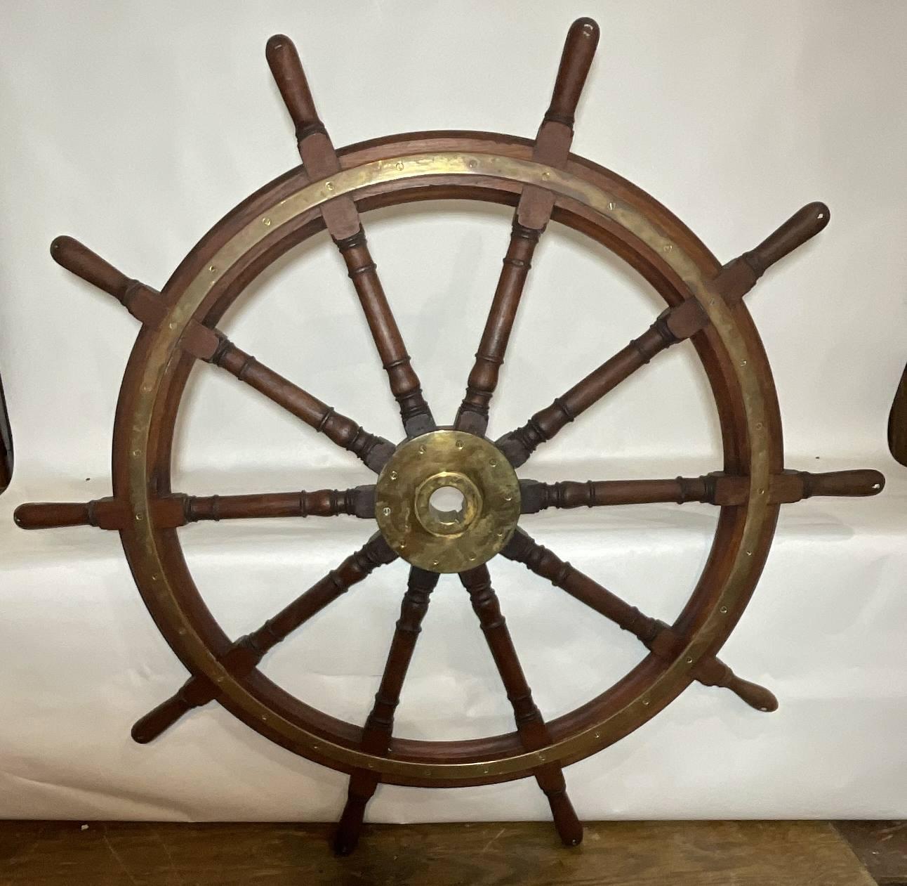 Ships Wheel that is Six Feet Round For Sale 2