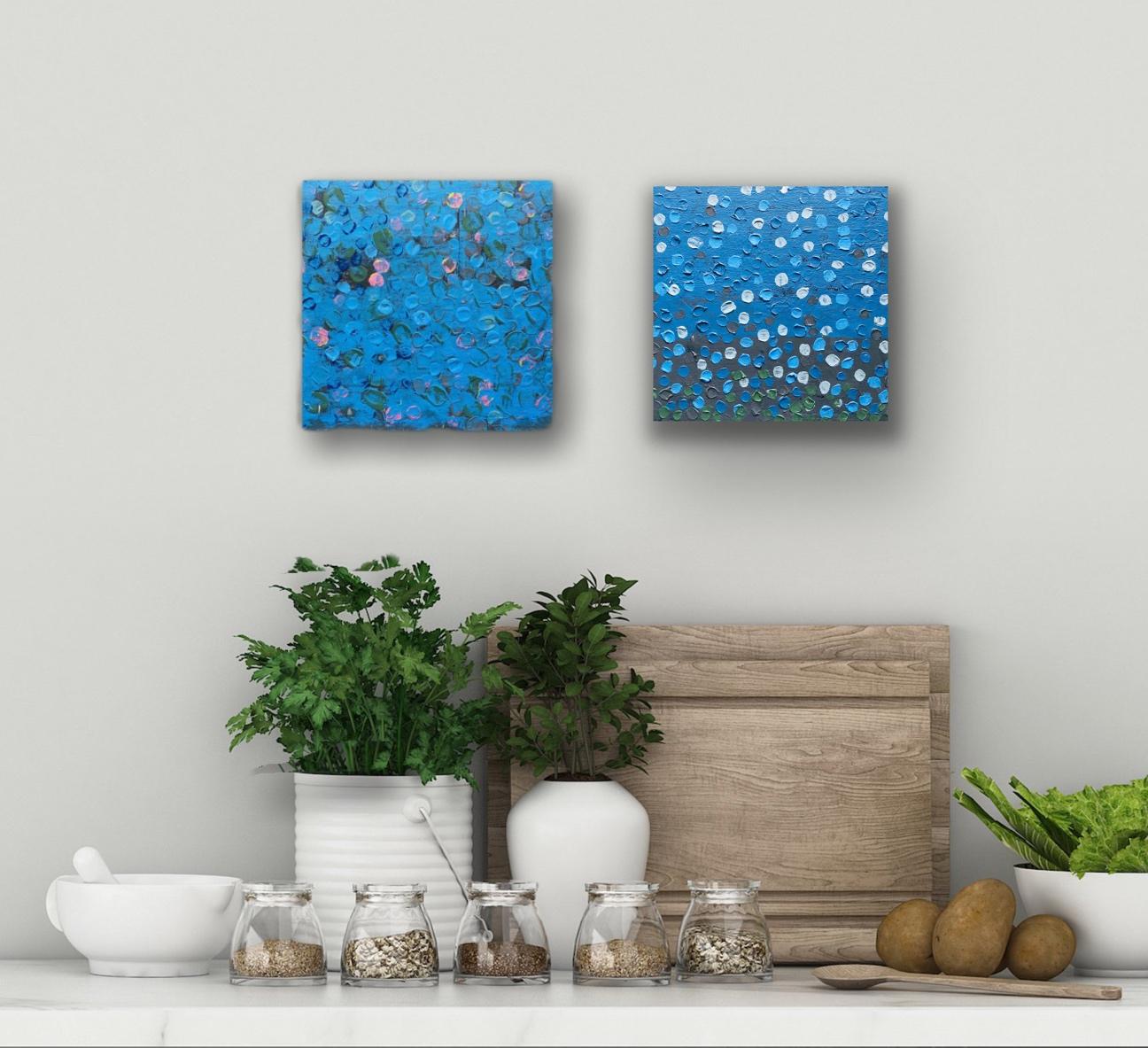 Clean and modern in it’s design and imagery, yet rich and luscious in the surfaces and texture, there is much more to meet the eye with these contemporary minimalist paintings made from venetian plaster and pigment by artist Shira Toren. The almost