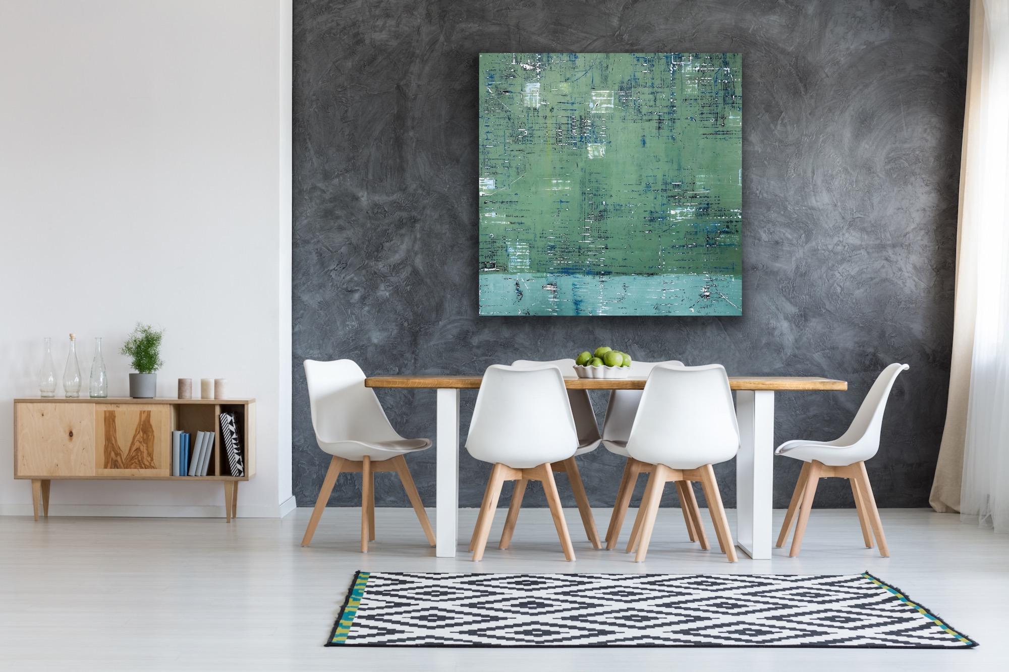 Clean and modern in it’s design and imagery, yet rich and luscious in the surfaces and texture, there is much more to meet the eye with these contemporary minimalist paintings made from venetian plaster and pigment by artist Shira Toren. The large