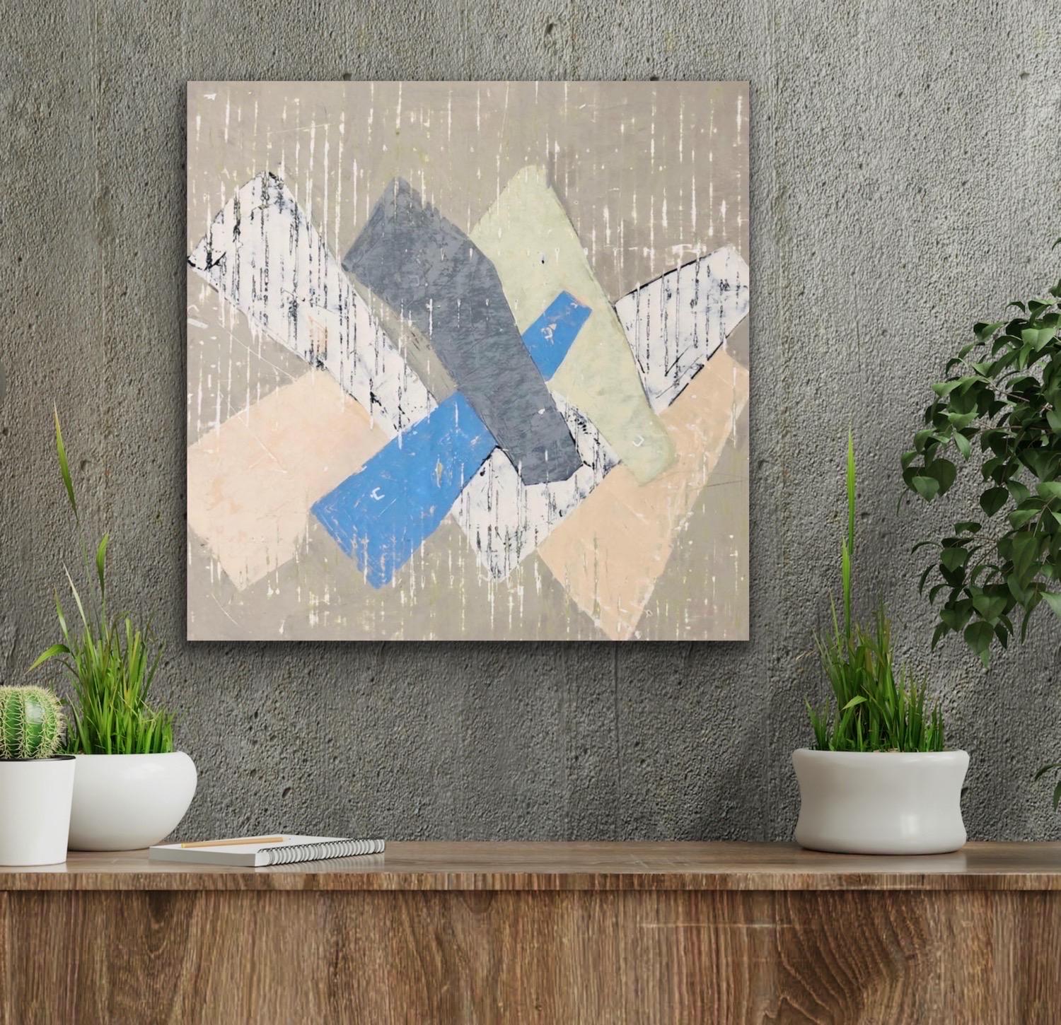 Crosshatch - Abstract Painting by Shira Toren
