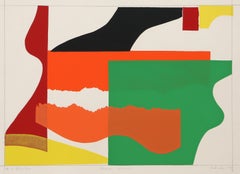 Orange Clouds, Modern Screenprint by Shirai Akiko