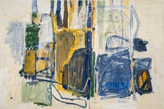„Disciples and Sages #3“ – Abstrakte Mischtechnik, signiert, Leinwand, 60 x 40
