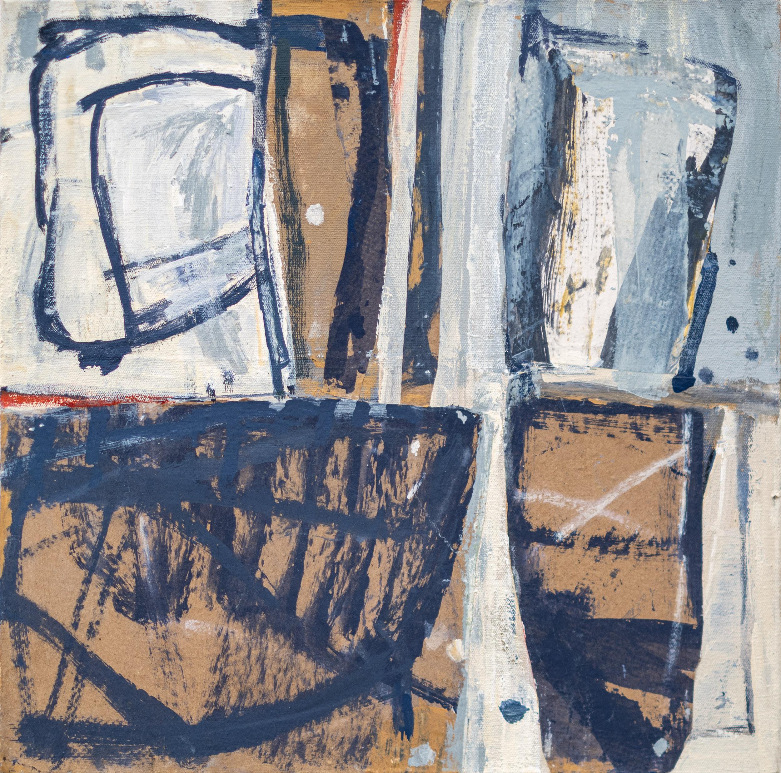 The Seven Oceans/Haft Qulzum #3 - Abstract Mixed Media on Canvas, 2010+ - Mixed Media Art by Shireen Kamran
