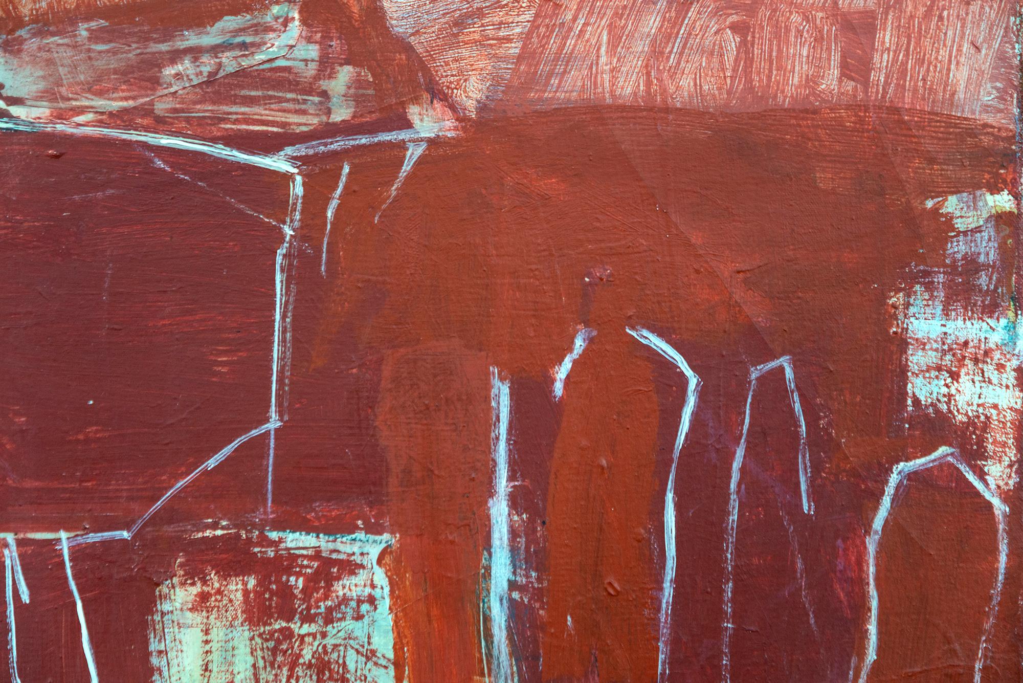 Saudade #3 - contemporáneo, abstracto, técnica mixta y acrílico sobre lienzo en venta 4
