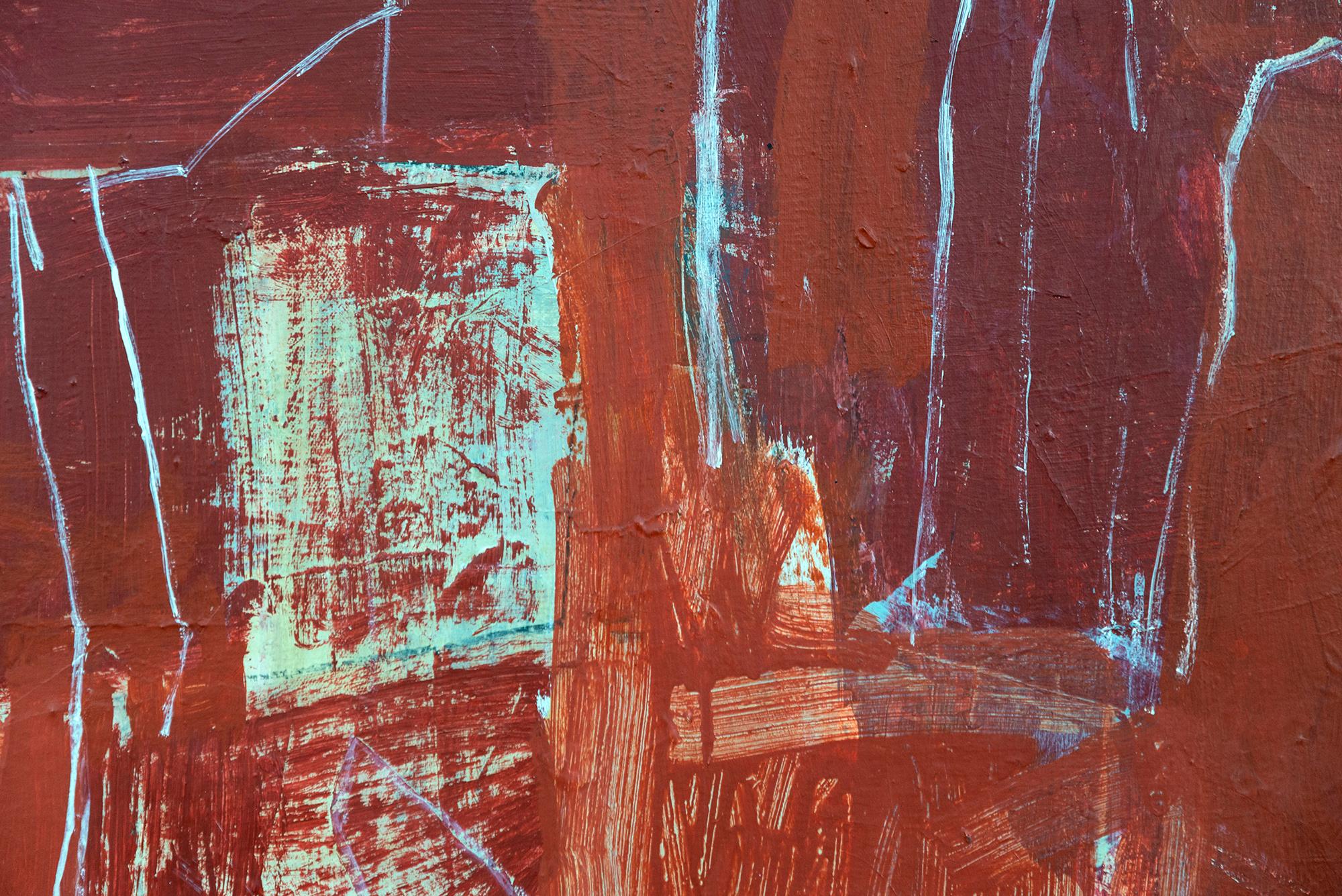 Saudade #3 - contemporáneo, abstracto, técnica mixta y acrílico sobre lienzo en venta 5