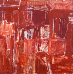 Saudade #3 - contemporain, abstrait, techniques mixtes et acrylique sur toile