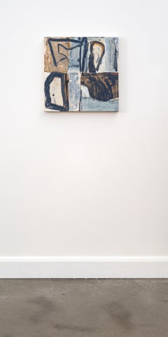 Les sept océans/Haft Qulzum #1 - Technique mixte abstraite sur toile, 2010+.