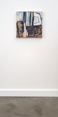 Les sept océans/Haft Qulzum #2 - Technique mixte abstraite sur toile, 2010+.