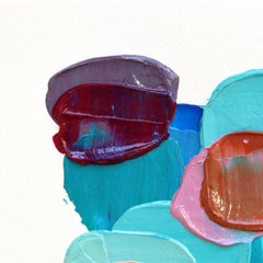 3.8 #3  - Original Impasto Farbe durchtränkt strukturierte Farbe abstrakte Kunst auf Papier