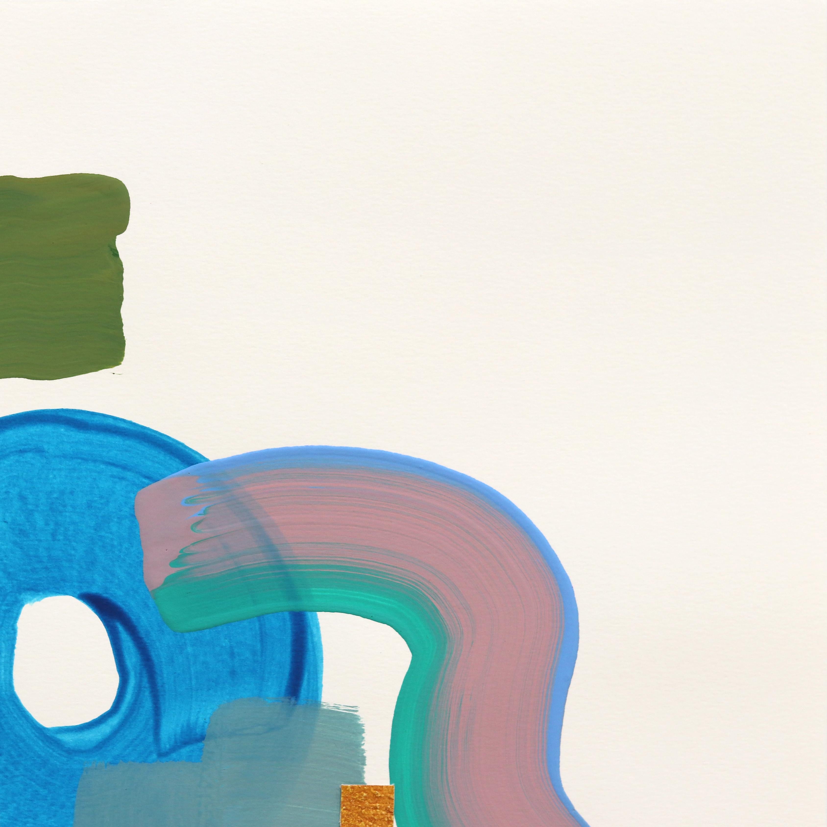 5.28 N. 21 - Pittura astratta eccentrica e colorata su carta - Painting Astratto di Shiri Phillips