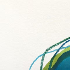 7.10.24 #12 - Pittura astratta colorata ad acquerello minimalista