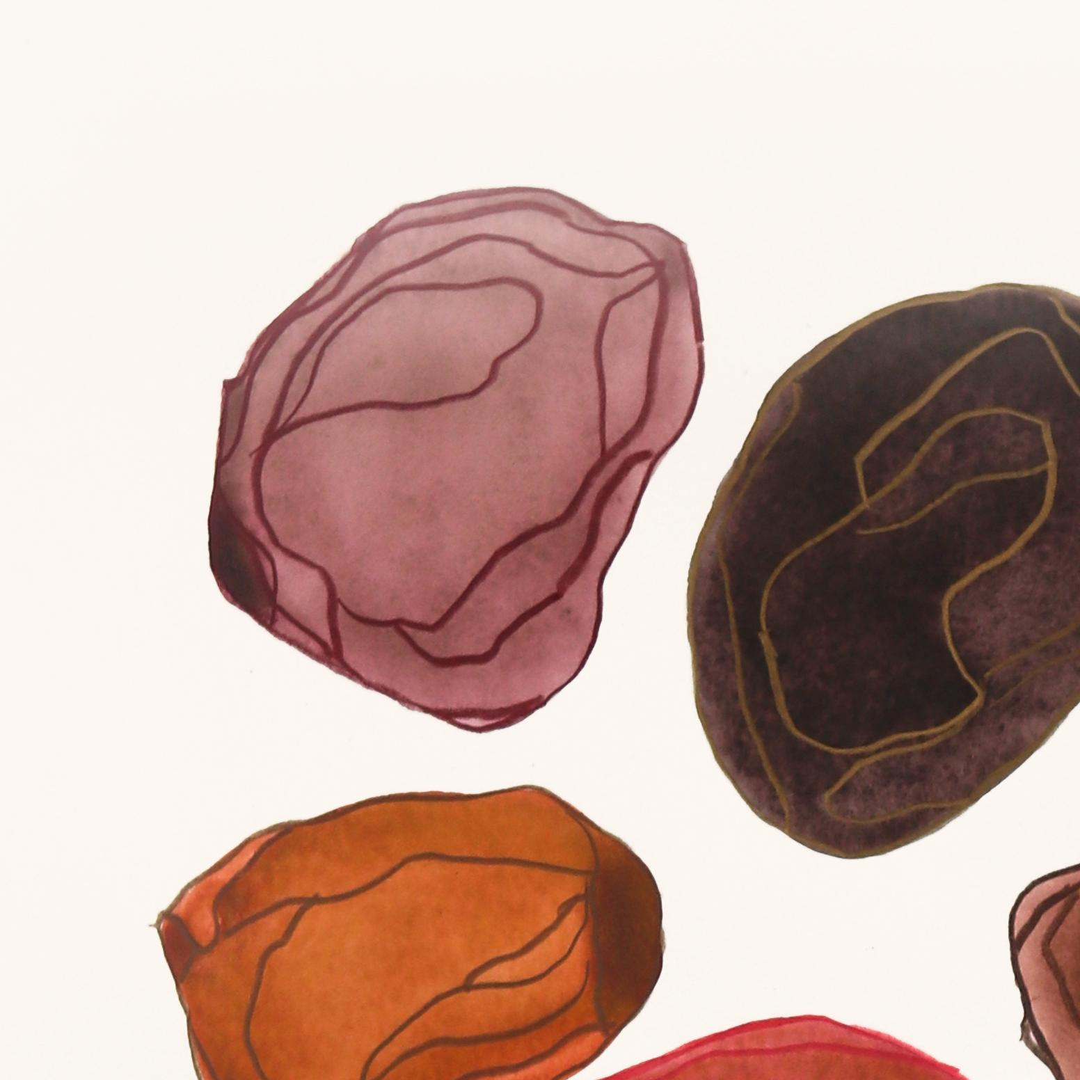Die abstrakten Kunstwerke der Künstlerin Shiri Phillips sind mit pastos gemalten Strichen in leuchtenden Farben gestaltet. Ihre Bilder sind durch die Schichtung von Acrylfarbe in fließenden Pinselstrichen mit Textur überflutet. Inspiriert von der