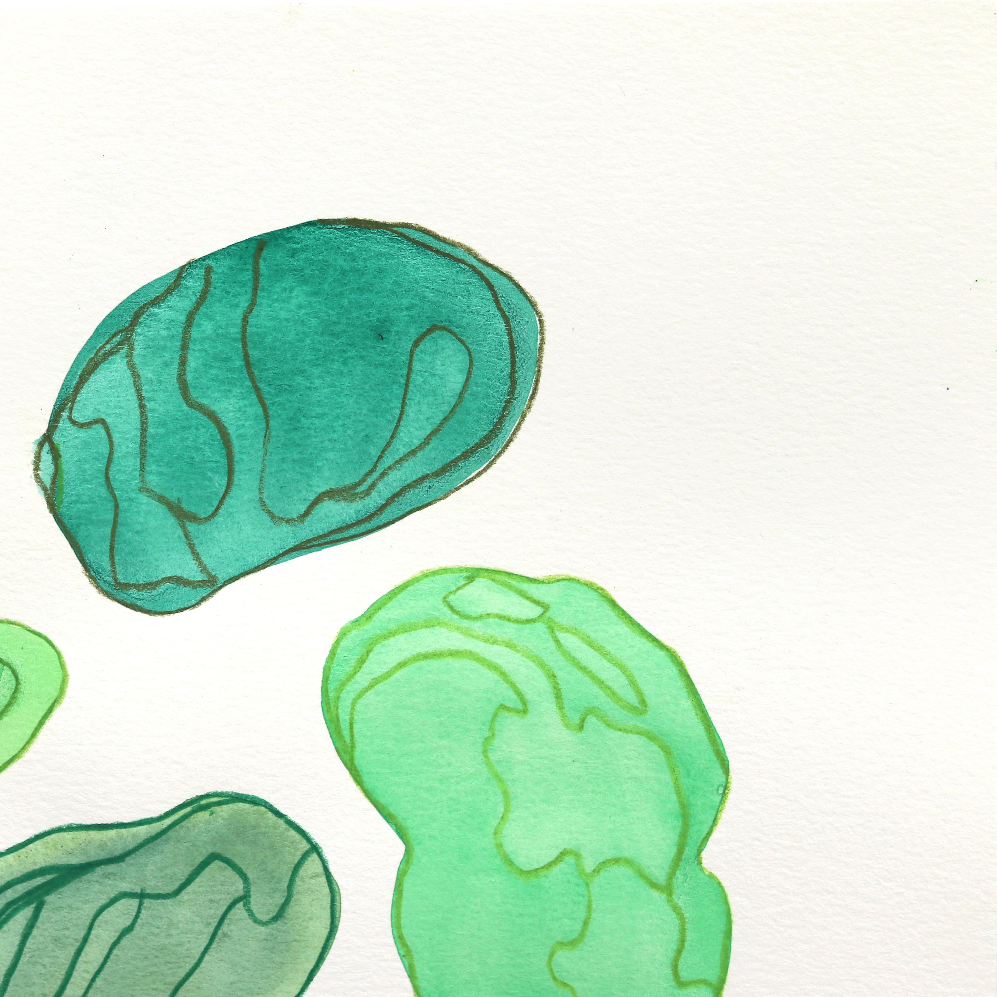 7.10.24 #23 - Pittura astratta multicolore su carta - Painting Astratto di Shiri Phillips