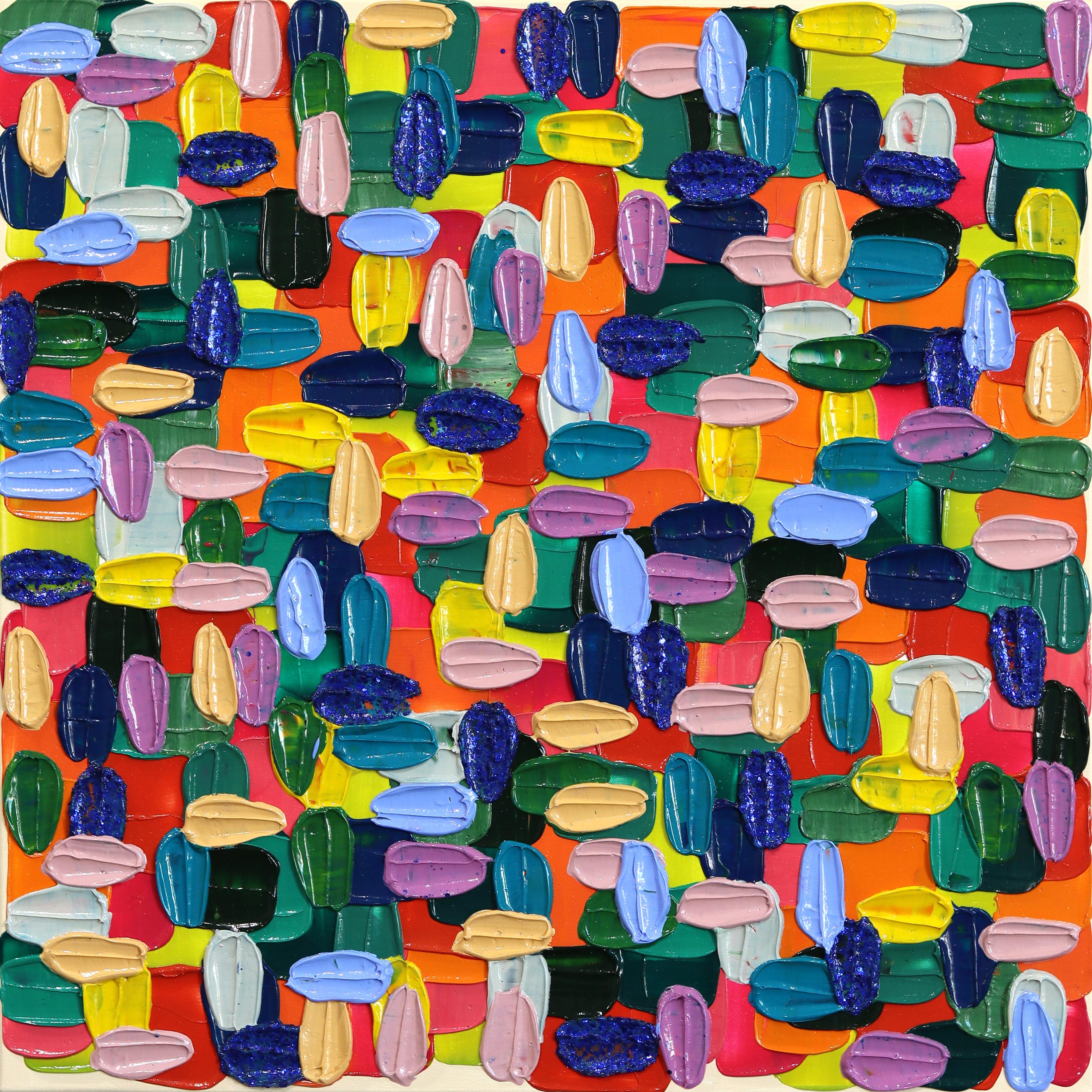 A Bold Moment - Original Impasto Acrylic Colorful Textural Abstract Painting