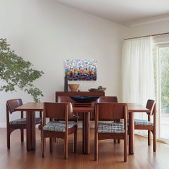 A Moment In Time - Color Drenched Impasto Mixed Media Textural Abstract Painting