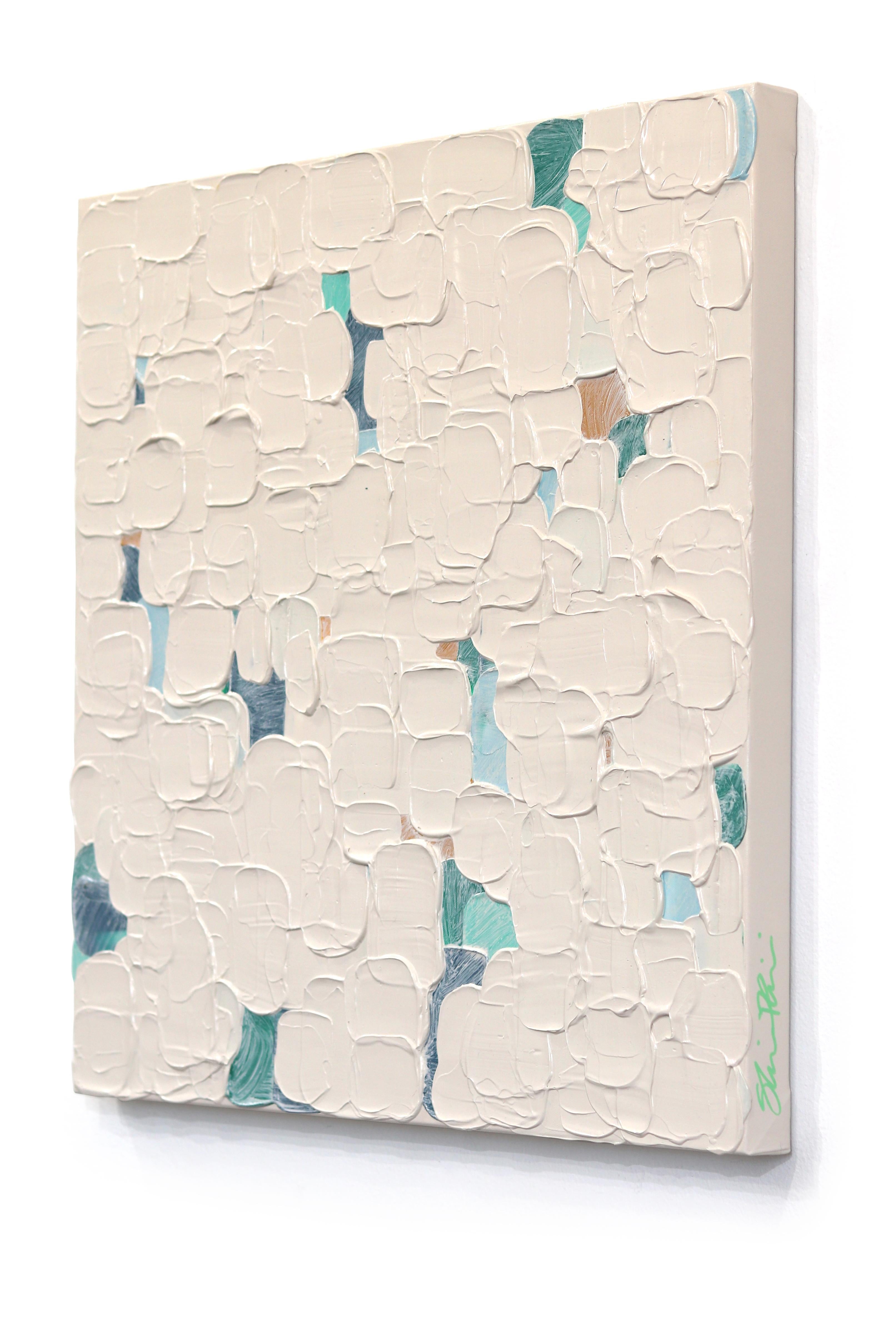 Un muro di speranza - Pittura astratta Greene & Greene Impasto a spessore - Abstract Painting Beige di Shiri Phillips