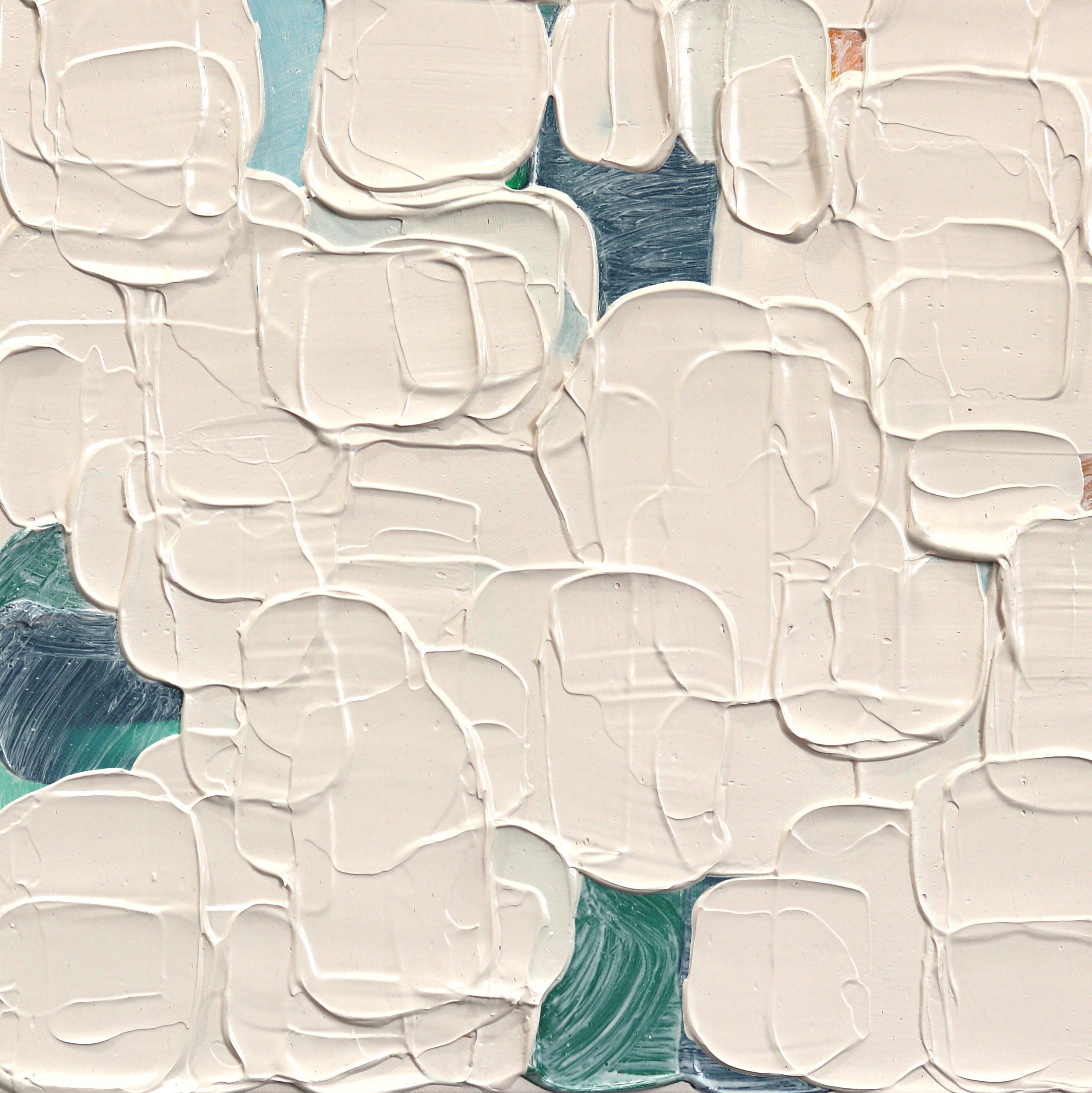 Le opere astratte dell'artista Shiri Phillips sono caratterizzate da pennellate di colori vivaci. I suoi dipinti sono ricchi di texture grazie alla stratificazione di colori acrilici in pennellate fluide. Ispirata dall'ambiente vibrante che ha