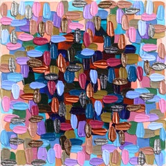 Alone Out There - Original Impasto Acrylic Colorful Textural Abstract Painting