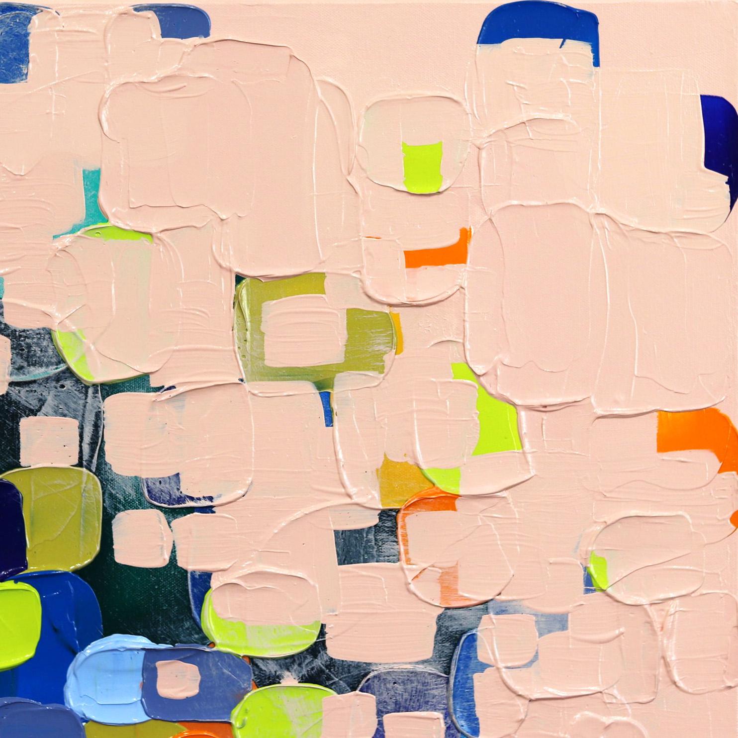 At Peace - Pittura astratta colorata di grandi dimensioni in vendita 2