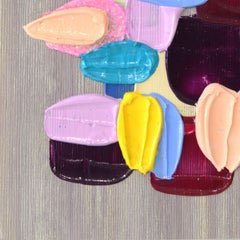 Bark - Original Impasto Color Drenched Textured Paint Abstract Artwork on Paper