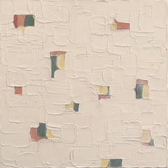 Beige Baby 2 - Peinture abstraite moderne et originale, à la texture épaisse, réalisée en impasto