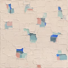 Beige Baby 4 - Peinture abstraite moderne et originale, à la texture épaisse, réalisée en impasto