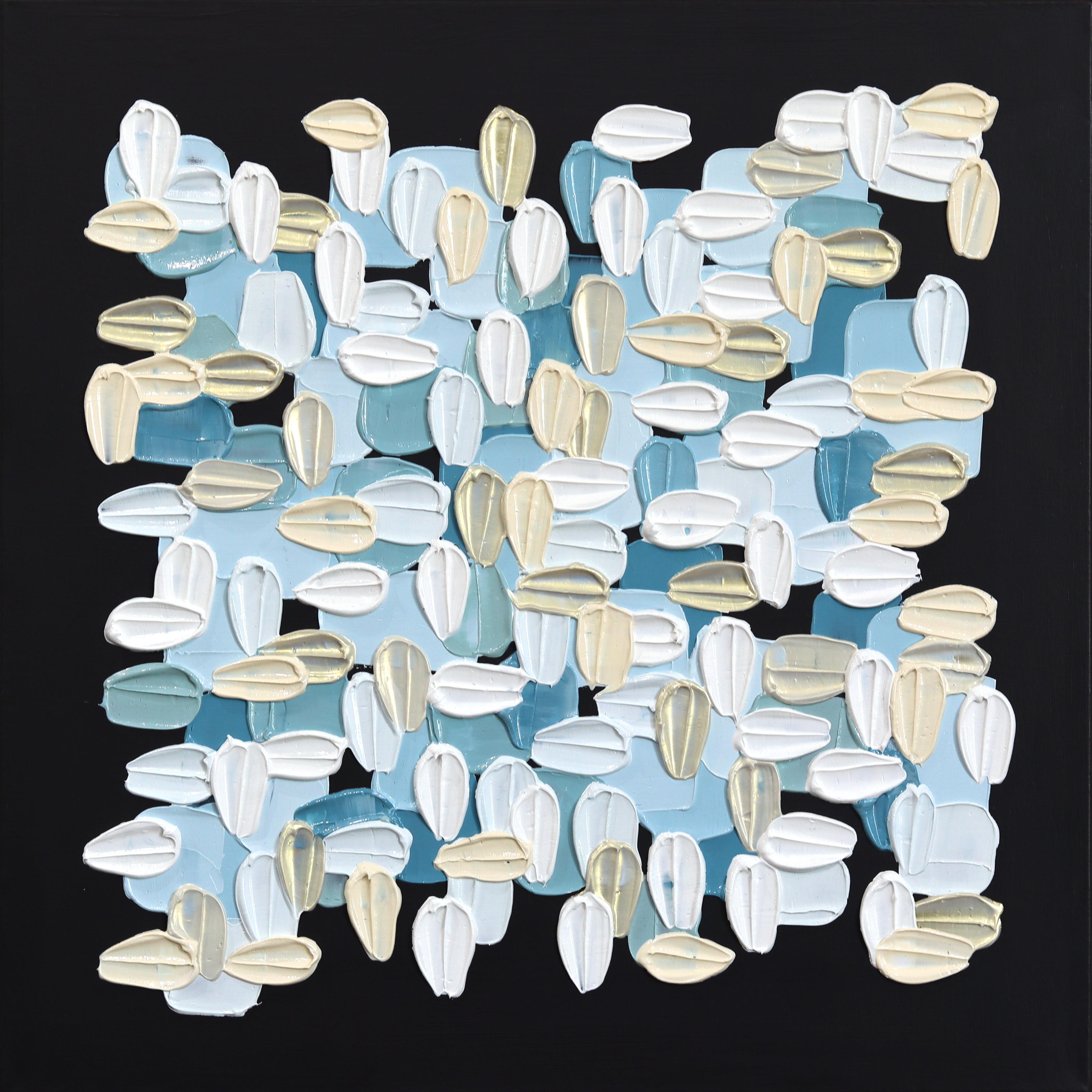 Black And White - Impasto Inspired Textural Thick Acrylic Paint Abstract Artwork