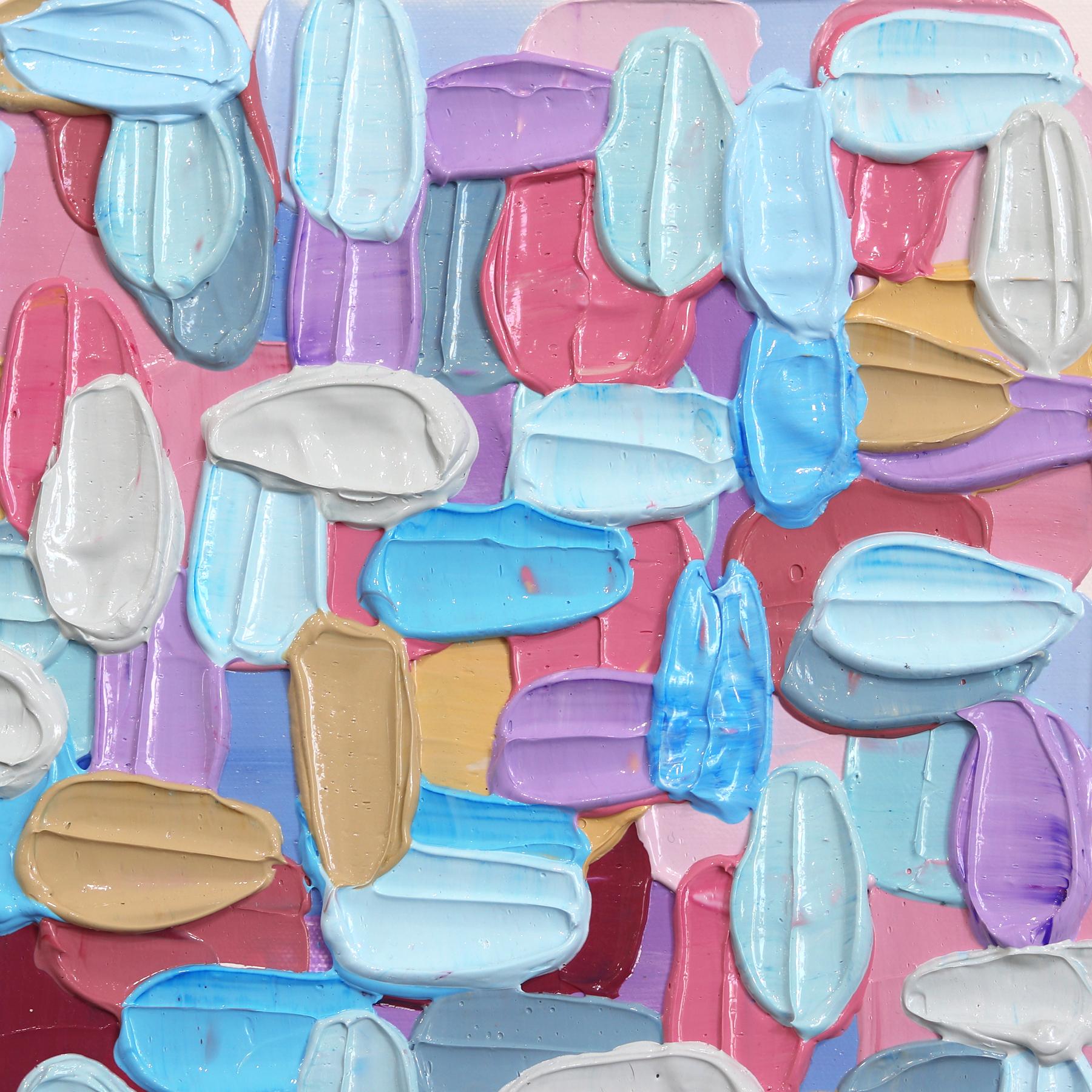 Le opere astratte dell'artista Shiri Phillips sono caratterizzate da pennellate di colori vivaci. I suoi dipinti sono ricchi di texture grazie alla stratificazione di colori acrilici in pennellate fluide. Ispirata dall'ambiente vibrante che ha