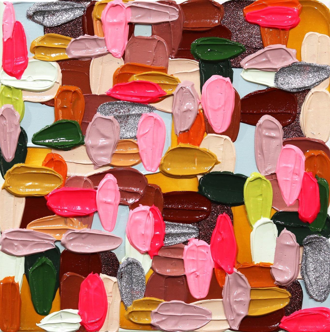 Shiri Phillips Abstract Painting - Bubblegum Pink