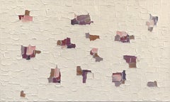 Bulles - Texture inspirée de l'empâtement Peinture abstraite épaisse aux accents roses
