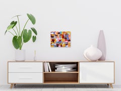 Coral Clay - Thick Textured Raised Impasto Colorful Original Painting on Canvas