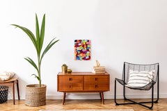 Dancing - Colorful Thick Textured Raised Impasto Original Colorful Painting