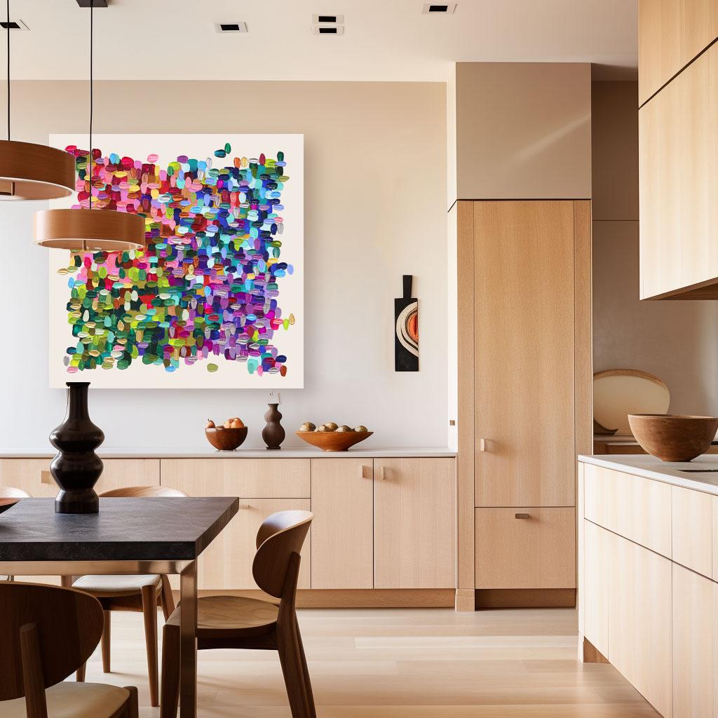 Pittura astratta colorata, vibrante e profonda, originale e stratificata - Fab Darling - Art Astratto di Shiri Phillips