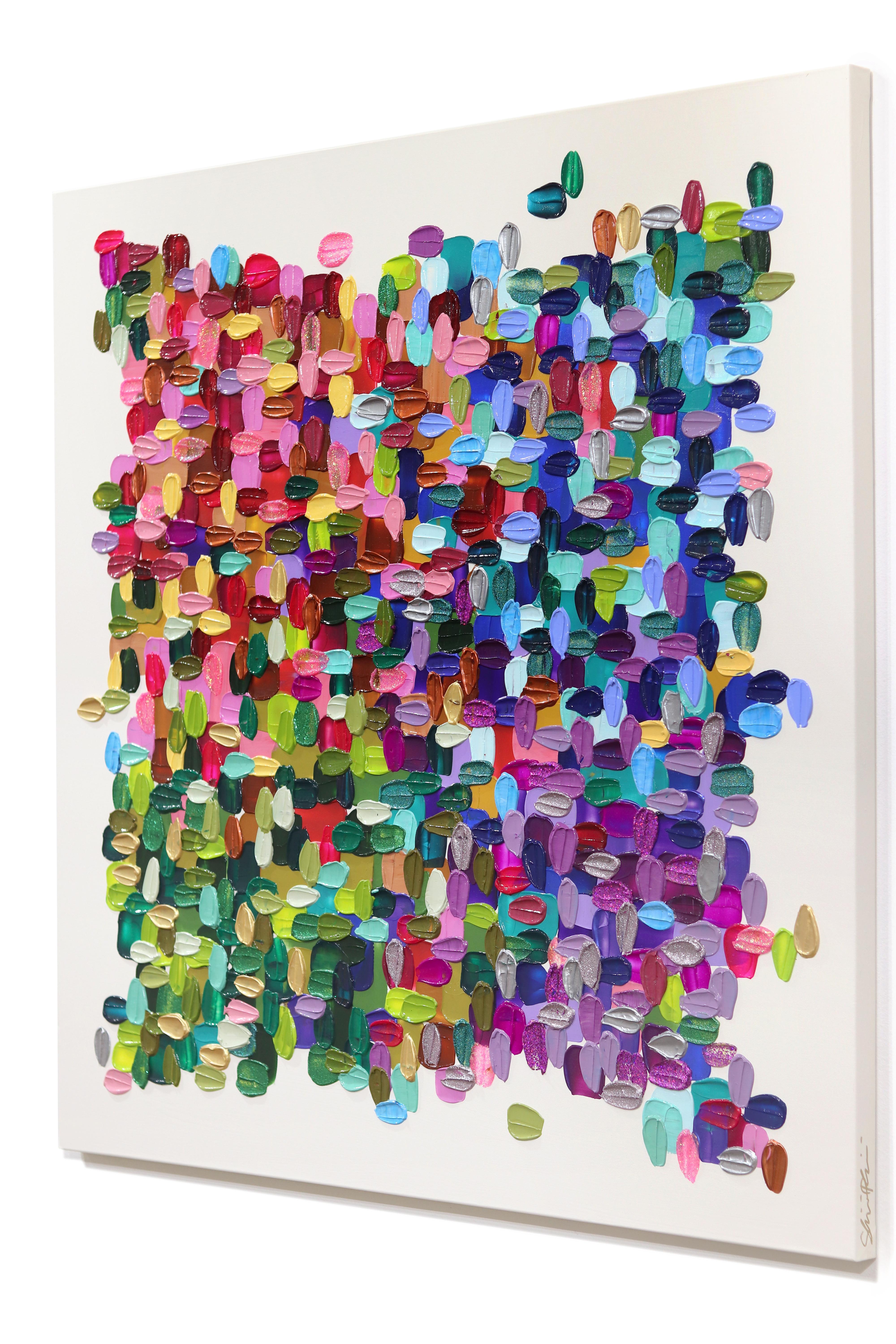 Pittura astratta colorata, vibrante e profonda, originale e stratificata - Fab Darling 1