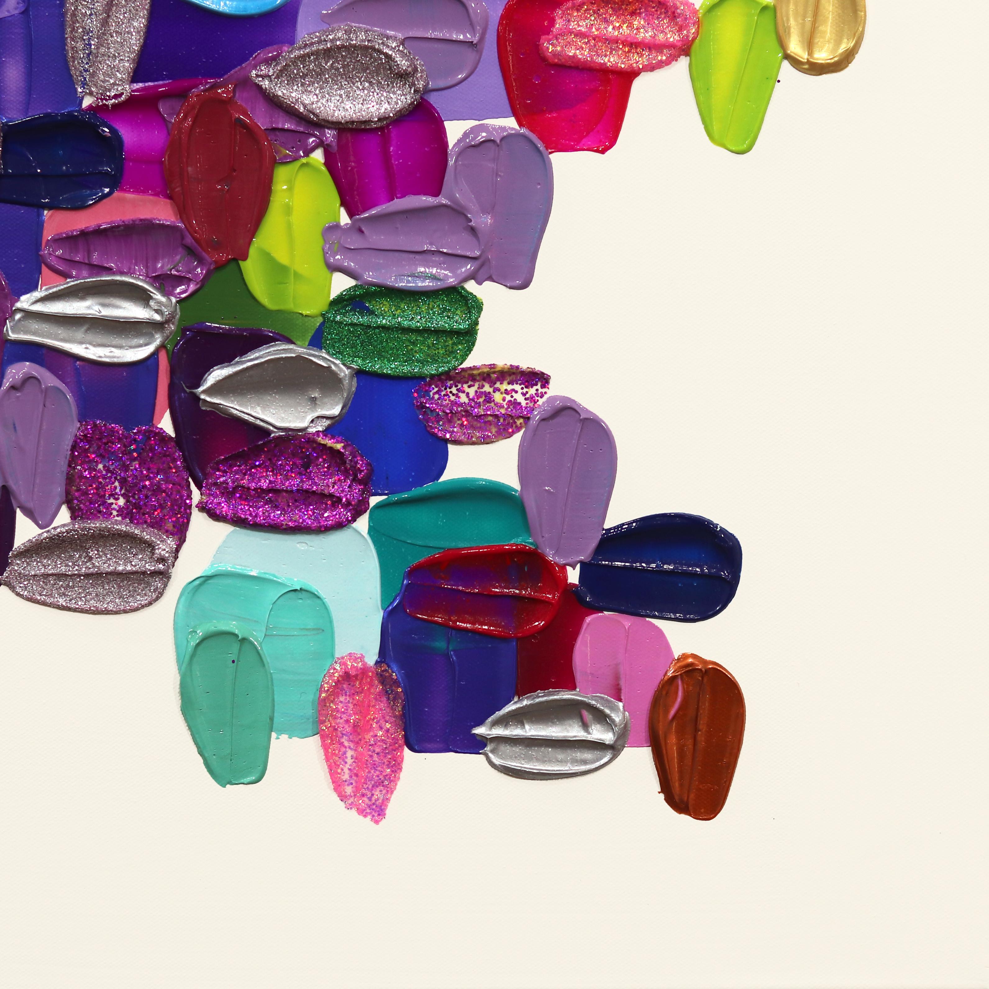 Pittura astratta colorata, vibrante e profonda, originale e stratificata - Fab Darling 2
