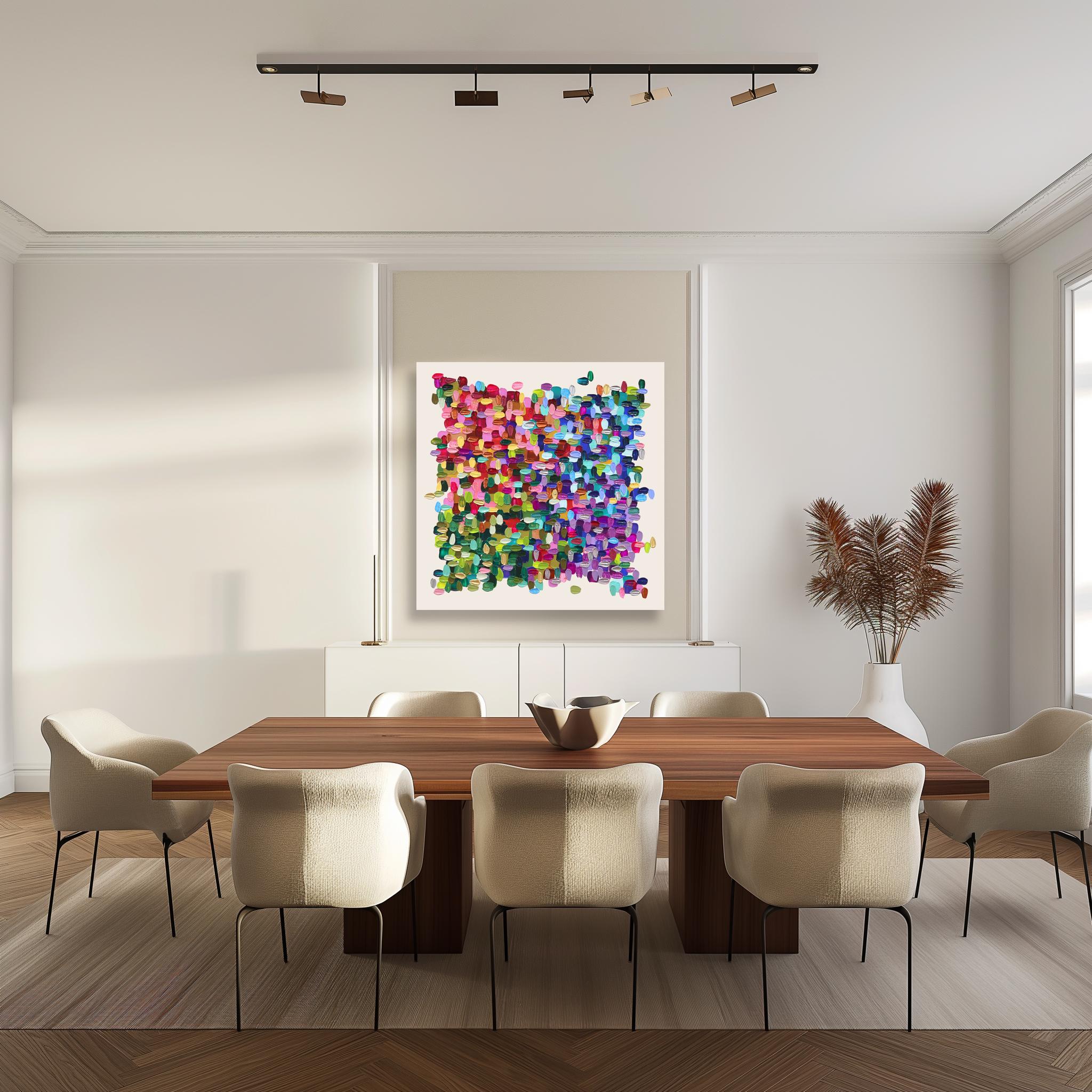 Pittura astratta colorata, vibrante e profonda, originale e stratificata - Fab Darling 3