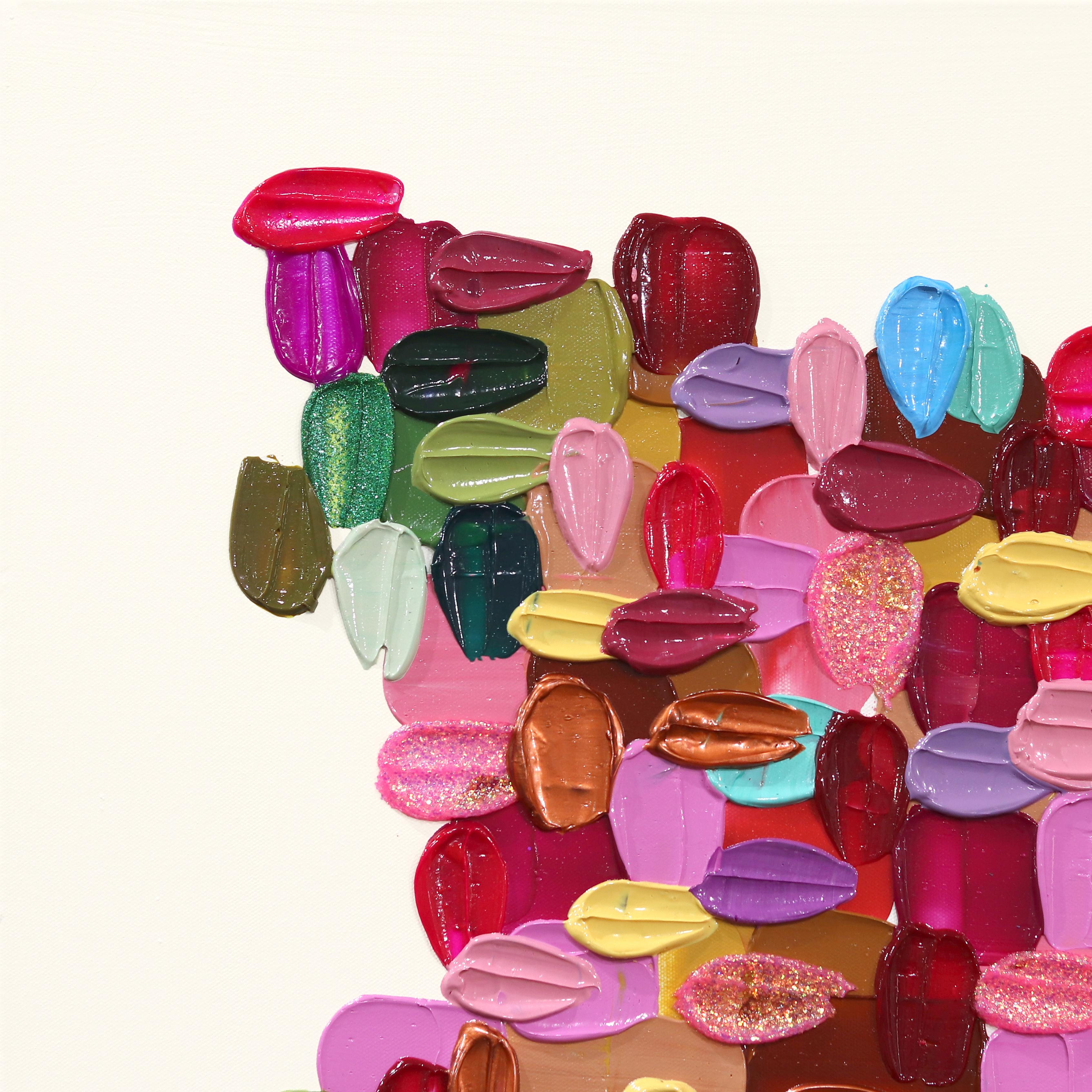 Pittura astratta colorata, vibrante e profonda, originale e stratificata - Fab Darling 5