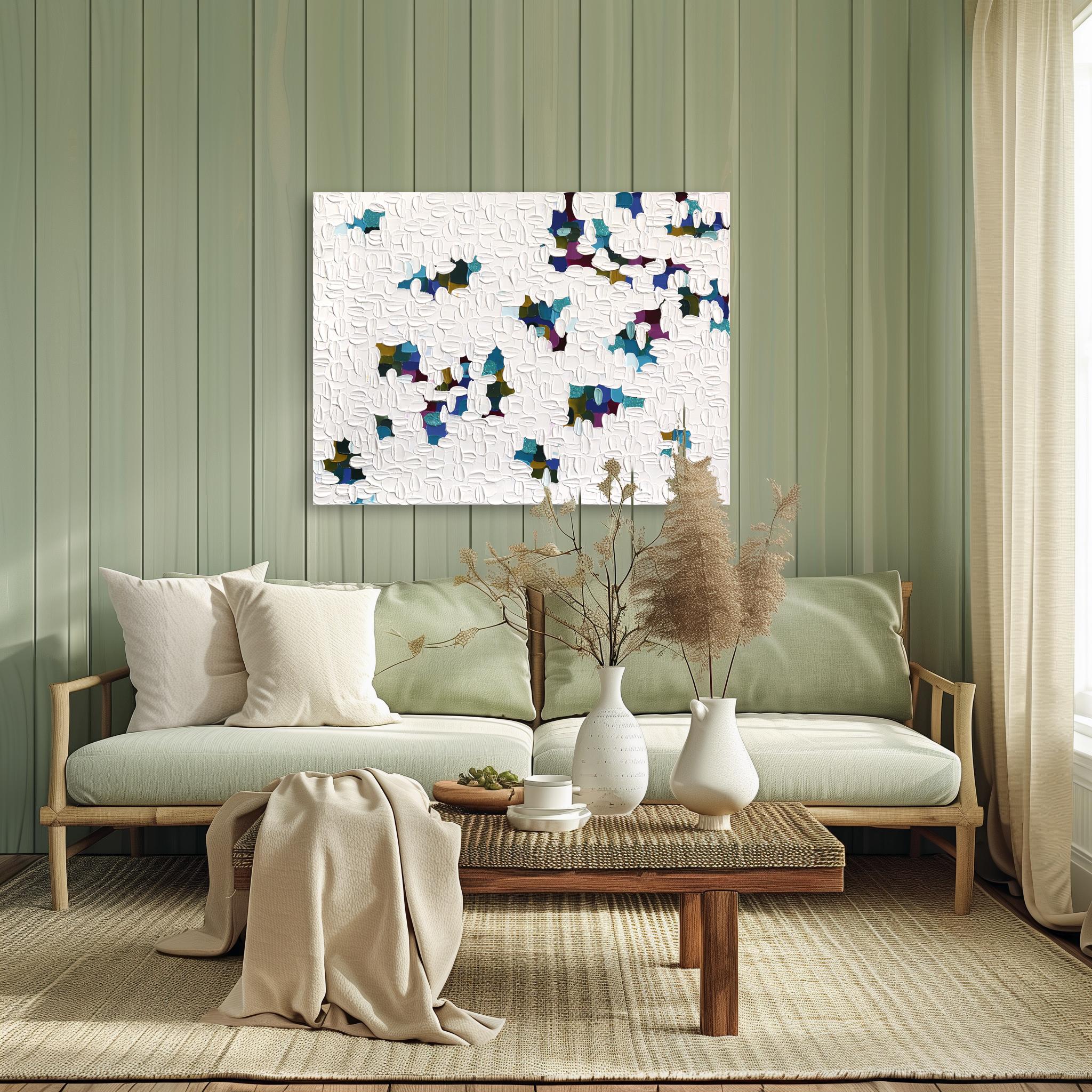 Fresco - Pittura astratta a spessore Impasto - Mixed Media Art Astratto di Shiri Phillips