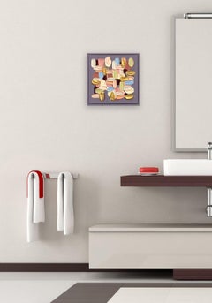 Golden Blush - Gedeckte Farbe Impasto Texturale dicke Farbe Abstrakte Malerei