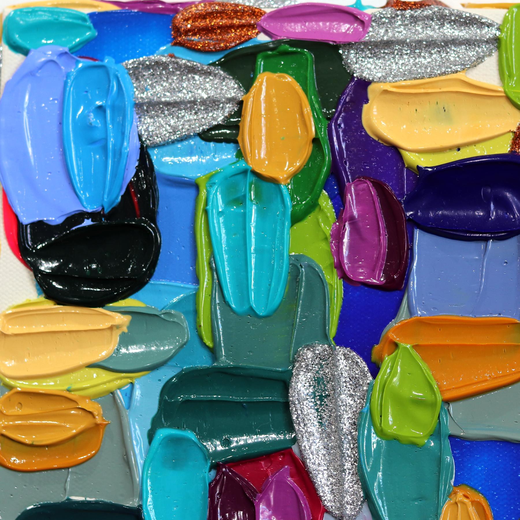 Le opere astratte dell'artista Shiri Phillips sono caratterizzate da pennellate di colori vivaci. I suoi dipinti sono ricchi di texture grazie alla stratificazione di colori acrilici in pennellate fluide. Ispirata dall'ambiente vibrante che ha